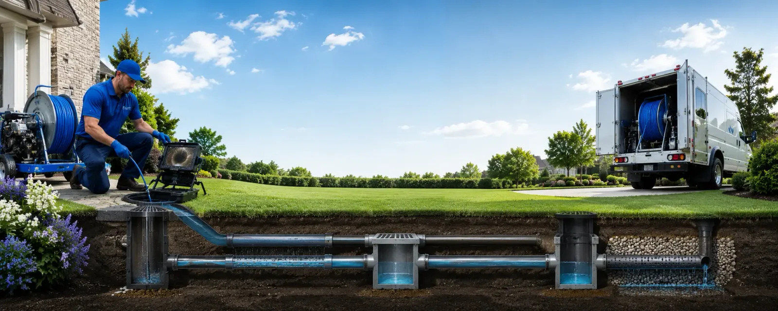 Outdoor drain cleaning information for Wheatcroft, KY